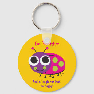 Porte-clés "Soyez" porte - clé positif de coccinelle