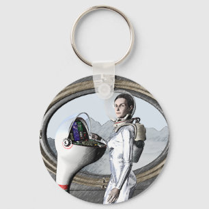 Porte-clés Spacegirl vintage