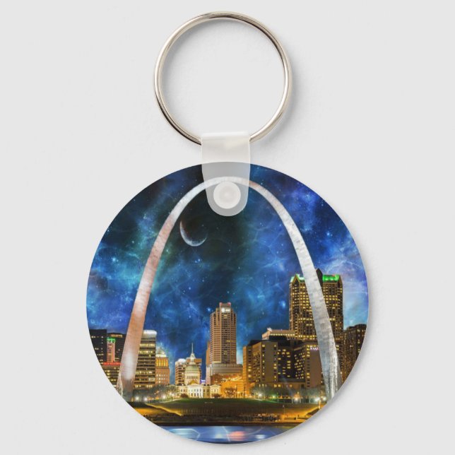 Porte-clés Spacey St. Louis Skyline (Recto)