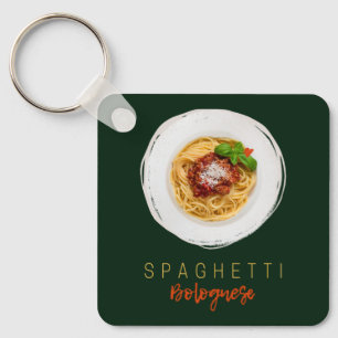 Porte-clés Spaghetti bolognaise pâtes nouilles chef gourmet