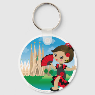 Porte-clés Spanish girl