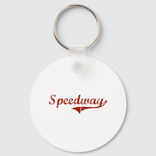 Porte-clés Speedway Indiana Classic Design (Recto)