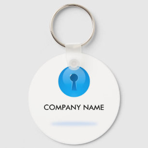 Porte-clés Sphère Bleue Avec Porte - clé Clavier Personnalisa
