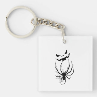 Porte-clés Spider and gost Halloween