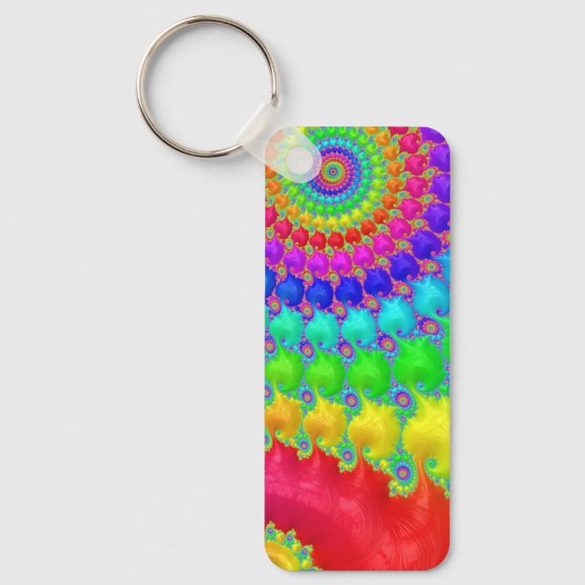 Porte-clés Spirale arc-en-ciel - Porte - clé (Recto)