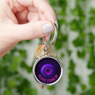 Porte-clés Spirale de Migraine : Veuillez Patienter