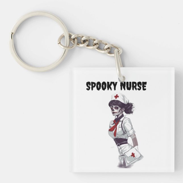 PORTE-CLÉS SPOOKY NURSE (Devant)