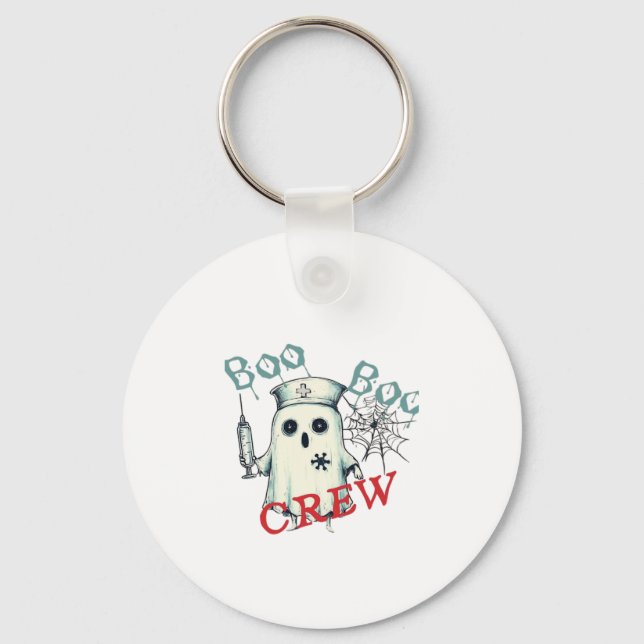 Porte-clés Spooky Nurse Ghost Haunted Hospital Crew Ghostly N (Recto)