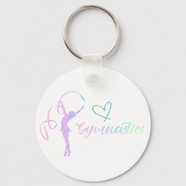 Porte-clés Sport Gymnastique rythmique à deux tons C (Recto)