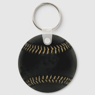 Porte-clés sports, baseball noir