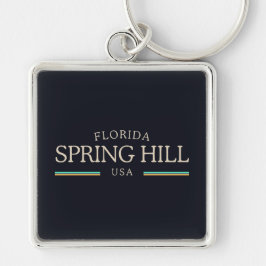 Porte-clés Spring Hill Florida Heritage - Minuit