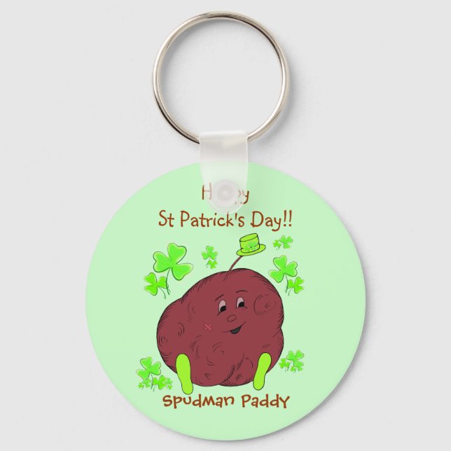 Porte-clés Spudman Paddy St Patrick's Day porte - clé (Recto)