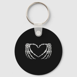 Porte-clés Squelette Coeur main Signer Costume d'Halloween Vi