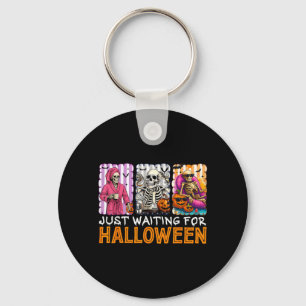 Porte-clés Squelette de Jack O qui attend Halloween