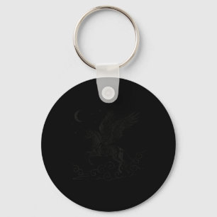Porte-clés Squelette de licorne Halloween gothique effrayant