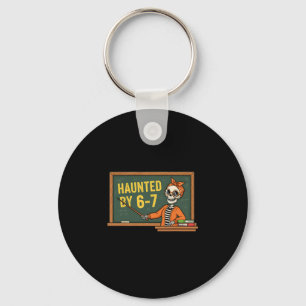 Porte-clés Squelette d'Halloween ensorcelé Numéro Six Sept