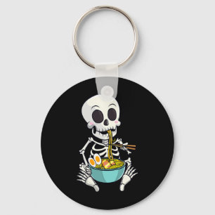 Porte-clés Squelette Japonais Ramen nouilles Anime Halloween