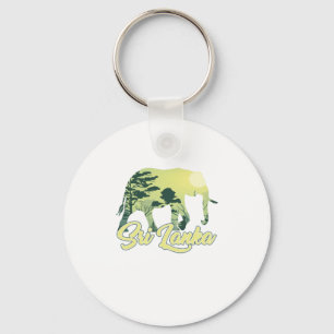 Porte-clés Sri Lanka Elephant Nature Lover Voyageur Cadeau