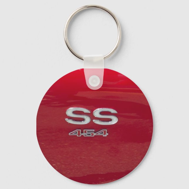 Porte-clés SS 454 rouge pomme de bonbon côté (Recto)