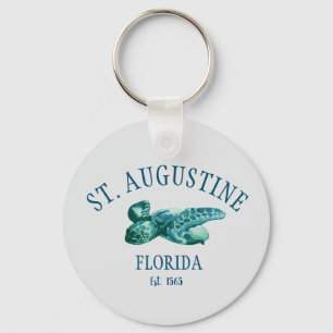 Porte-clés St Augustine EST 1565 Tortue de mer de plage