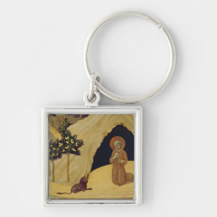 Porte-clés St Jerome avec le lion, 1436 (tempera sur le