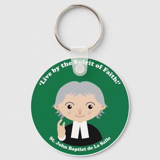 Porte-clés St. John Baptist de La Salle (Recto)