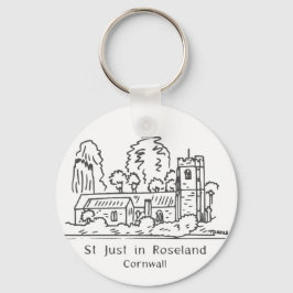 Porte-clés St Just in Roseland church keyring