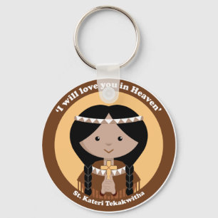 Porte-clés St. Kateri Tekakwitha