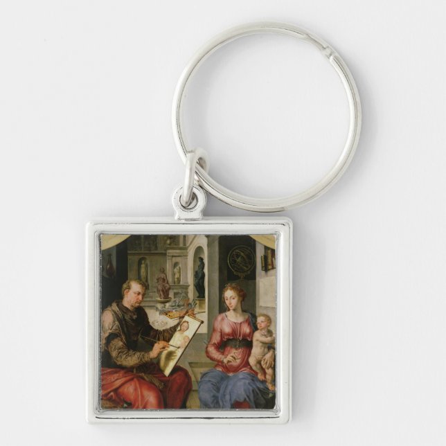 Porte-clés St Luke peignant la Vierge, c.1545 (Devant)