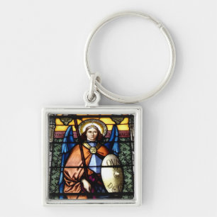 Porte-clés St Michael la fenêtre en verre teinté d'Arkhange