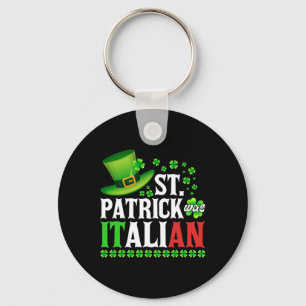 Porte-clés St Patrick Était Italien St Patrick's Day Casquett