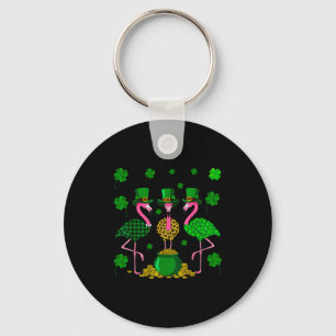 Porte-clés St. Patrick Fête Flamant Irlandais Irlande Trèfle