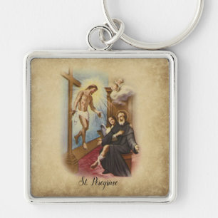 Porte-clés St Saint patron pérégrin des malades du cancer