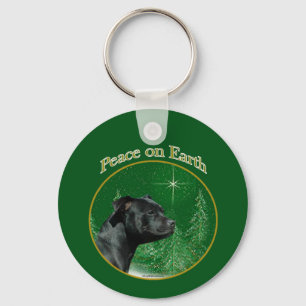 Porte-clés Staffordshire Bull Terrier Paix
