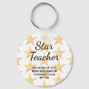 Porte-clés STAR TEACHER   Believed I Could Customizable