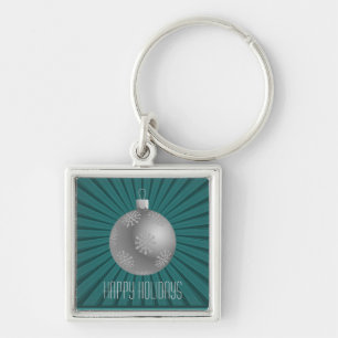 Porte-clés Starburst Stripes Ornement Porte - clé, Turquoise