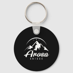 Porte-clés Station de ski Arosa Suisse Ski Snowboard