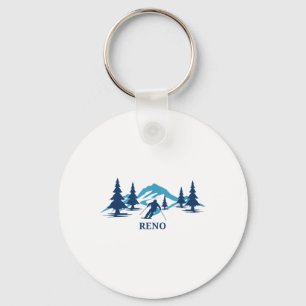 Porte-clés Station de ski de Reno Nevada Ski de ski _1