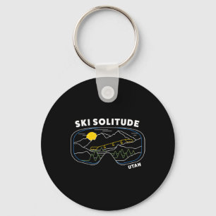 Porte-clés Station de ski Retro Ski Solitude Utah - Ski Usa