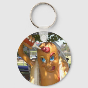 Porte-clés Statue de Chien Chaud Kitsch Retro