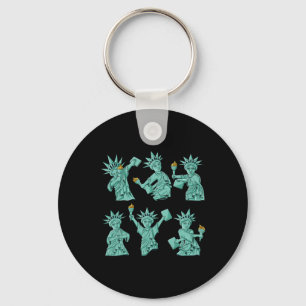 Porte-clés Statue De La Liberté 4 juillet USA Boys Gir
