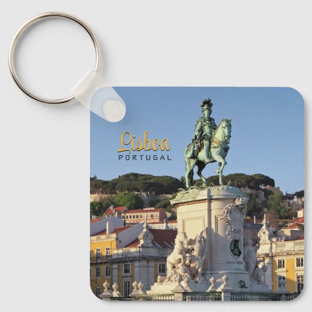 Porte-clés Statue équestre du roi José I, Lisbonne (Recto)