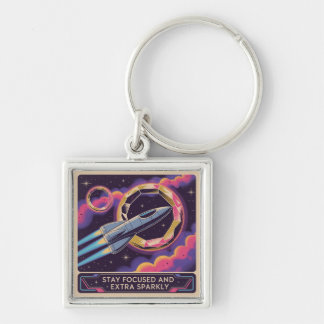 Porte-clés Stay Focused And Extra Sparkly