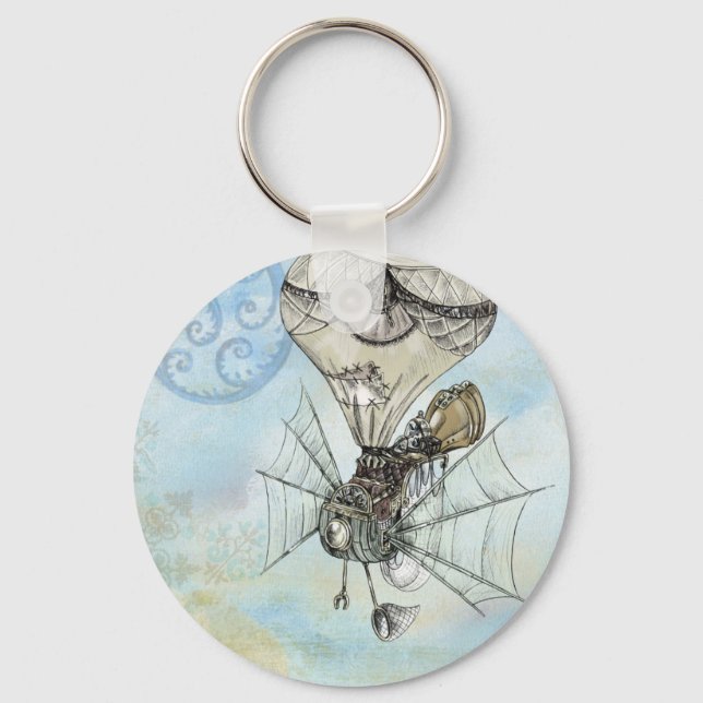 Porte-clés steampunk balloon (Recto)