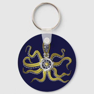 Porte-clés Steampunk embraye le poulpe Kraken