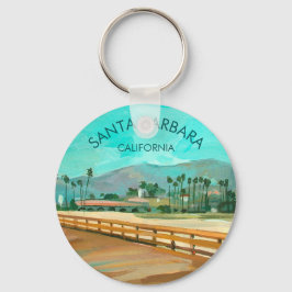 Porte-clés Stearns Wharf - Père Noël Barbara, CA