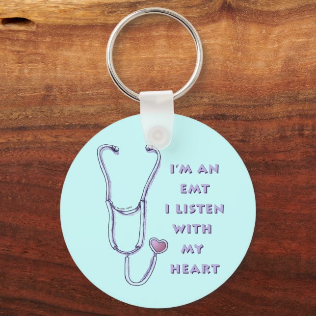 Porte-clés Stethoscope Heart EMT (Recto)