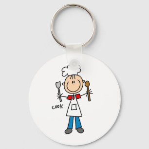 Porte-clés Stick Figure Cook T-shirts et cadeaux