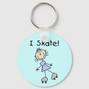 Porte-clés Stick Figure I Skate Tshirts and Gifts