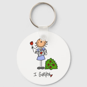 Porte-clés Stick Figure I T-shirts et cadeaux de jardin
